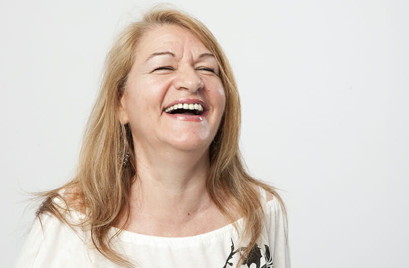 laughing woman